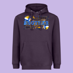 Brother Volleyball Heavyweight Hoodie Designed By Zillion Design Studio