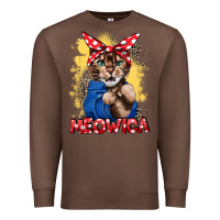 Chestnut Meowica 4th of july Premium Sweatshirt - CowGirlArtShop