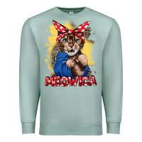 Seafoam Meowica 4th of july Premium Sweatshirt - CowGirlArtShop