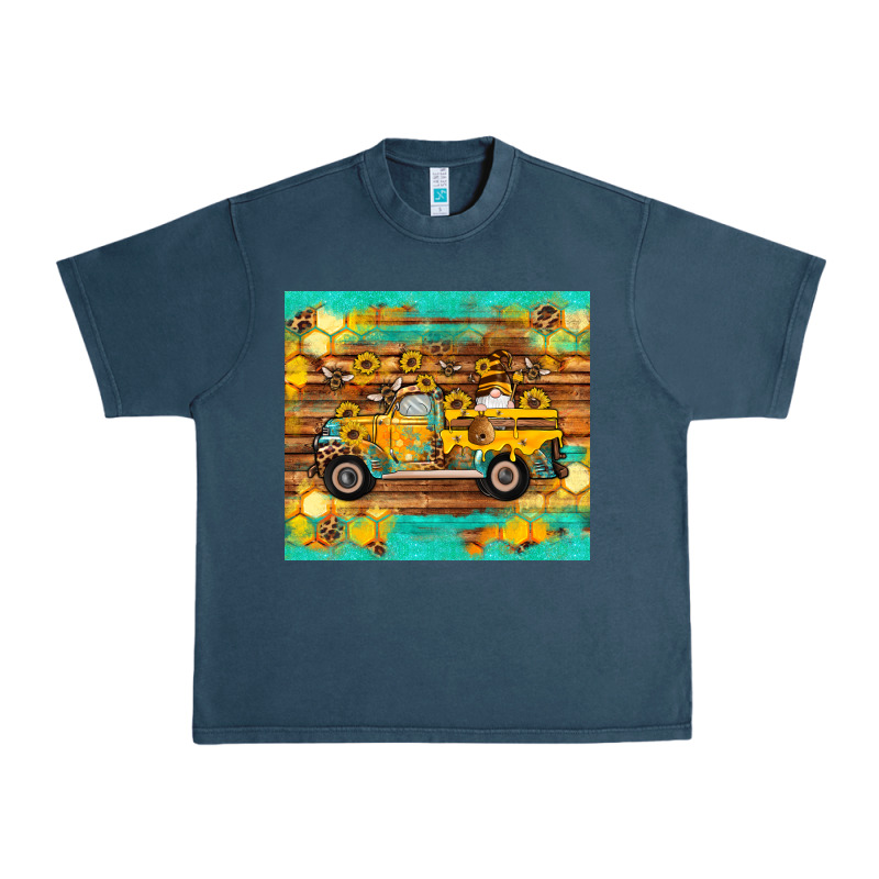 Western Bee Gnomes Truck Honeycomb  Leopard Turquoise Wooden Serape Urban Heavy Tee by Artiststas | Teevron
