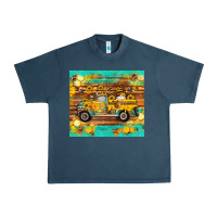 Midnight Navy western bee gnomes truck honeycomb  leopard turquoise wooden serape Urban Heavy Tee - Artiststas