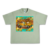 Oil Green western bee gnomes truck honeycomb  leopard turquoise wooden serape Urban Heavy Tee - Artiststas