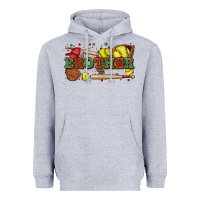 Heather Grey brother softball Heavyweight Hoodie - Zillion Design Studio