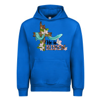 Cobalt he is risen cross Urban Hoodie - BarkalooDesign