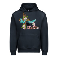 Navy he is risen cross Urban Hoodie - BarkalooDesign