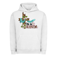 Pigment Lunar Rock he is risen cross Urban Hoodie - BarkalooDesign