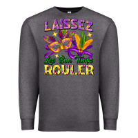 Charcoal Heather laissez les bon temps rouler Premium Sweatshirt - FaDigitalArtStudio