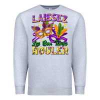 Heather Grey laissez les bon temps rouler Premium Sweatshirt - FaDigitalArtStudio