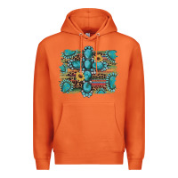 Carrot western gemstone cross sunflowers serape leopard glitter Premium Hoodie - Artiststas