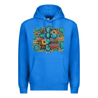True Royal western gemstone cross sunflowers serape leopard glitter Premium Hoodie - Artiststas
