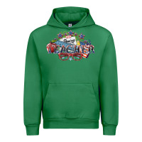 Emerald american teacher Urban Hoodie - NancyCooperArtShop