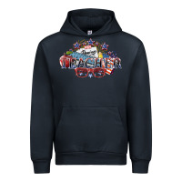 Navy american teacher Urban Hoodie - NancyCooperArtShop
