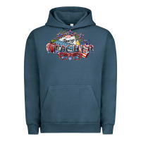 Pigment Midnight Navy american teacher Urban Hoodie - NancyCooperArtShop