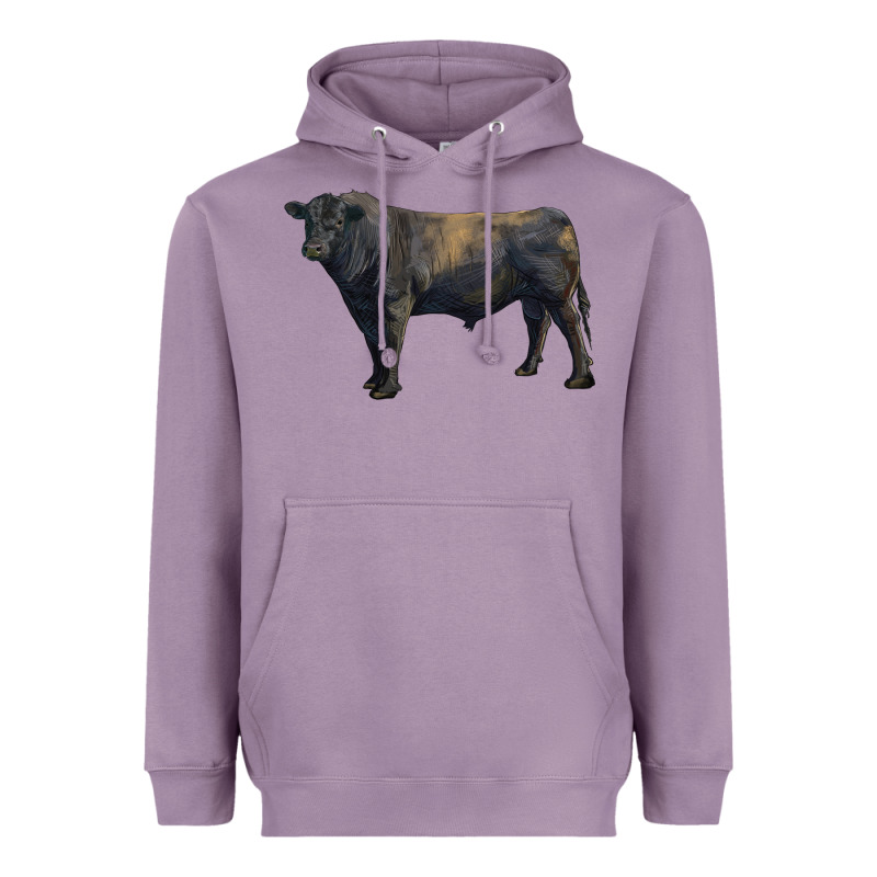 Black Angus Bull Heavyweight Hoodie by RanaPortraitStore | Teevron