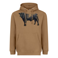 Toasted Coconut black angus bull Heavyweight Hoodie - RanaPortraitStore