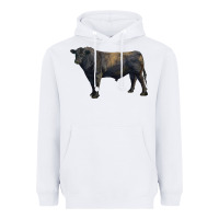 White black angus bull Heavyweight Hoodie - RanaPortraitStore