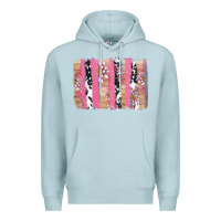 Blue Mist v.d cow and lotus brushstrock Premium Hoodie - AdoDesignShop