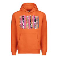 Carrot v.d cow and lotus brushstrock Premium Hoodie - AdoDesignShop