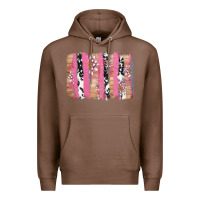 Chestnut v.d cow and lotus brushstrock Premium Hoodie - AdoDesignShop