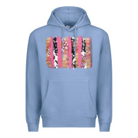 Colony Blue v.d cow and lotus brushstrock Premium Hoodie - AdoDesignShop