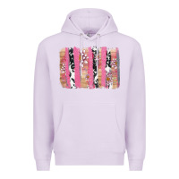 Lilac v.d cow and lotus brushstrock Premium Hoodie - AdoDesignShop