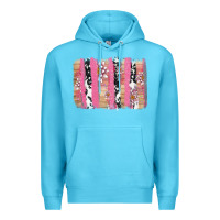 Ocean Blue v.d cow and lotus brushstrock Premium Hoodie - AdoDesignShop