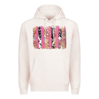 Pale Pink v.d cow and lotus brushstrock Premium Hoodie - AdoDesignShop