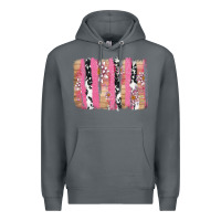 Rock v.d cow and lotus brushstrock Premium Hoodie - AdoDesignShop