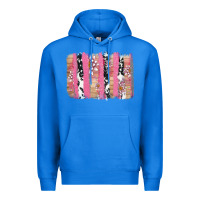 True Royal v.d cow and lotus brushstrock Premium Hoodie - AdoDesignShop