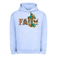 Pigment Grape Ice faith with cross Urban Hoodie - BarkalooDesign