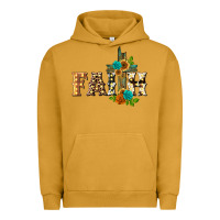 Pigment Peanut Butter faith with cross Urban Hoodie - BarkalooDesign