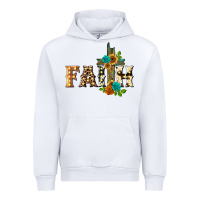 White faith with cross Urban Hoodie - BarkalooDesign
