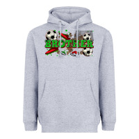 Heather Grey brother soccer Heavyweight Hoodie - Zillion Design Studio