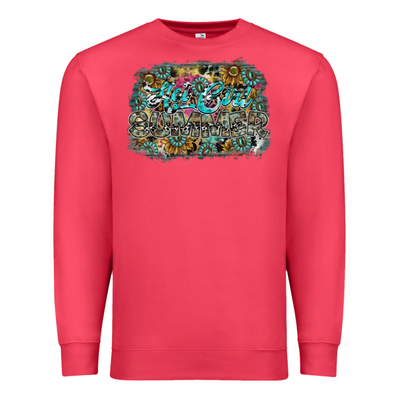 Hot Mom Summer Premium Sweatshirt by SublimationCraftShop | Teevron