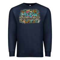 Navy hot mom summer Premium Sweatshirt - SublimationCraftShop