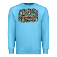 Ocean Blue hot mom summer Premium Sweatshirt - SublimationCraftShop