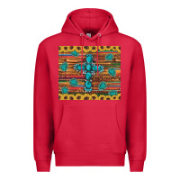 Cardinal western gemstone cross sunflowers leopard serape glitter wooden tumble Premium Hoodie - Artiststas