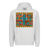Dove Grey western gemstone cross sunflowers leopard serape glitter wooden tumble Premium Hoodie - Artiststas