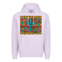 Lilac western gemstone cross sunflowers leopard serape glitter wooden tumble Premium Hoodie - Artiststas
