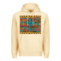 Pina Colada western gemstone cross sunflowers leopard serape glitter wooden tumble Premium Hoodie - Artiststas