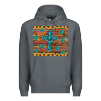 Rock western gemstone cross sunflowers leopard serape glitter wooden tumble Premium Hoodie - Artiststas