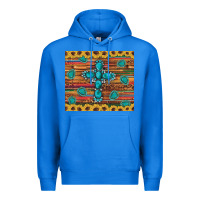 True Royal western gemstone cross sunflowers leopard serape glitter wooden tumble Premium Hoodie - Artiststas