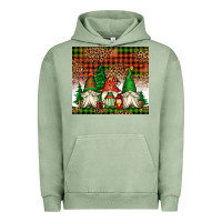 Pigment Oil Green Christmas gnomes Urban Hoodie - Jasminsmagicworld
