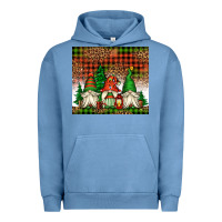 Pigment Pebble Blue Christmas gnomes Urban Hoodie - Jasminsmagicworld