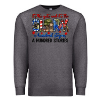 Charcoal Heather It's the guts and it's the glory a hundred stripes Premium Sweatshirt - Neo Western