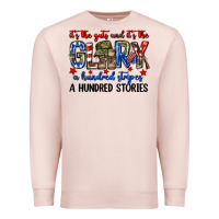 Pale Pink It's the guts and it's the glory a hundred stripes Premium Sweatshirt - Neo Western