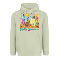 Matcha hello summer drinks Heavyweight Hoodie - texasbilliewilder