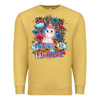Antique Gold Merica is magical 4th of july Premium Sweatshirt - CowGirlArtShop