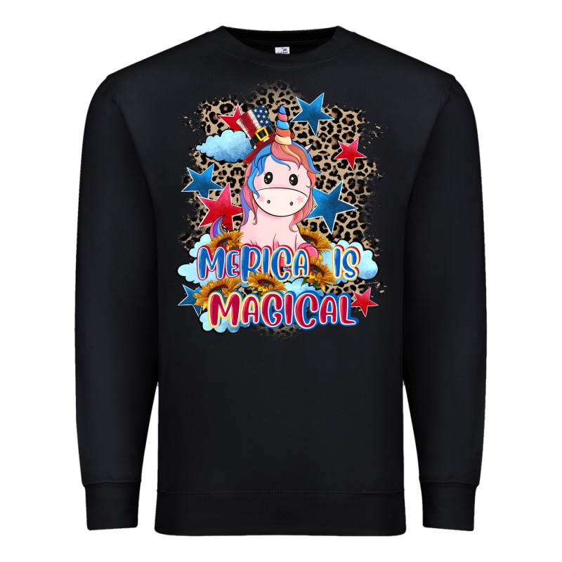 Merica Is Magical 4th Of July Premium Sweatshirt by CowGirlArtShop | Teevron