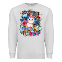 Dove Grey Merica is magical 4th of july Premium Sweatshirt - CowGirlArtShop